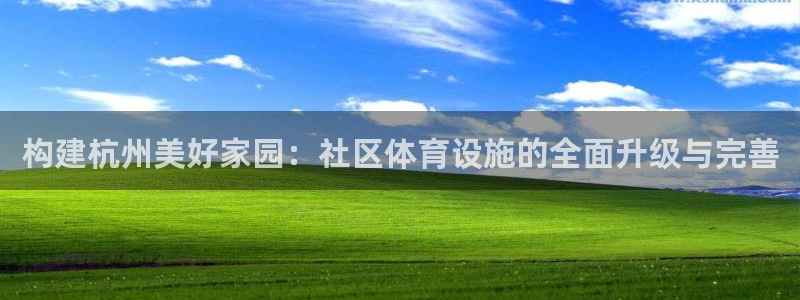 意昂体育4平台注册要钱吗：构建杭州美好家园：社区体育设施的全