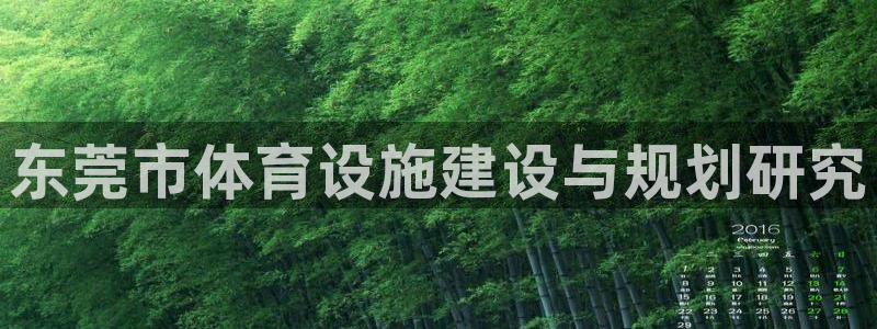 意昂4娱乐代理怎么样：东莞市体育设施建设与规划研究
