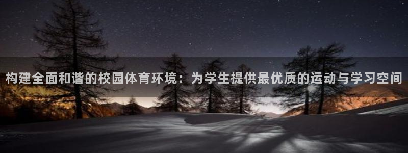 意昂体育4娱乐：构建全面和谐的校园体育环境：为学生提供最优质