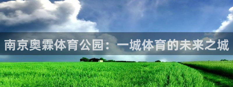 意昂4新能源：南京奥霖体育公园：一城体育的未来之城