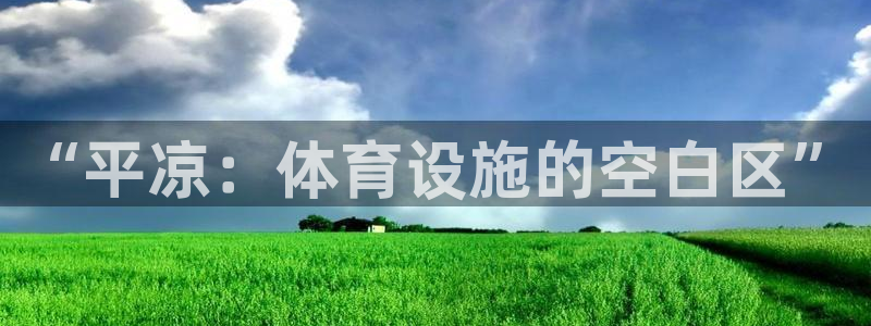 意昂4五金厂：“平凉：体育设施的空白区”